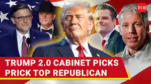 Trump 2.0 cabinet Row: U.S.' republican speaker drops bombshell | 'disruptors will shake up DC' | Facebook