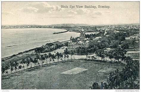 Mumbai Heritage on X: "1900s: Birds eye view Backbay, Bombay. The Oval Ground with Churchgate station touching the sea #OldBombay https://t.co/UKAlt9iEC9" / X