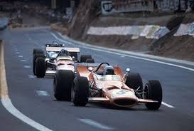 F1 Historic 1969 Charade Clermont Ferrand Bruce Mclaren In His Mclaren M7c Mclaren Bruce Mclaren Slr Mclaren