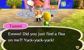 Ewww Tammi Not Only Do You Have Creepy Red Eyes You Have Fleas Too Animal Crossing New Leaf Photos Acnl Animal Crossing New Leaf Photo