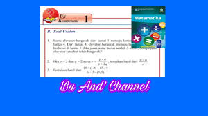 We did not find results for: Uji Kompetensi 1 B Soal Uraian Matematika Kelas 7 Bab 1 Bilangan Youtube