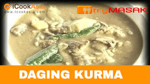 Daging masak kurma ala ala kenduri daging masak kurma ni ramai orang tak berani masak sebab takut la, susah la, macam. Resepi Daging Kurma Try Masak Icookasia Youtube