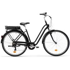 E Bike City Bike 28 Zoll Elops 120 E Schwarz Velo Ville Idees Velo Velo A Assistance Electrique