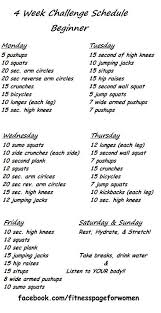 daily workout routine the 4 week exercise routine for