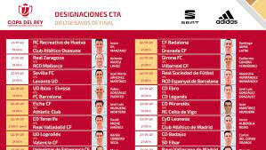 The column on the right displays the table and the goalscorer list for the competition at that point in time. Copa Del Rey 2020 Horarios Y Donde Ver Por Tv Hoy Las Eliminatorios De Dieciseisavos De Final De Futbol
