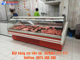 Quầy lạnh trưng bày thịt tươi, thịt heo sạch (Dài 2,5 mét)
