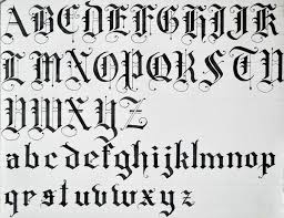 Old English Calligraphy Alphabet Black Letters Using Uppercase And Lowercase Letters English Calligraphy Calligraphy Alphabet Lettering Calligraphy in specific languages | other calligraphy sites.