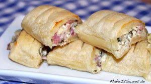 Schinken Frischkase Blatterteigtaschen Rezept Makeitsweet De Fingerfood Rezepte Fingerfood Rezepte