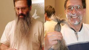 Gary Weddle shaves face for first time since 9/11; vowed to grow beard  until Bin Laden was caught