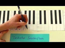 Klvier weiße tasten beschriften : Tastatur Beschriften Youtube