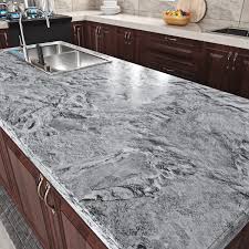 Livelynine Su Geçirmez Film Tezgah Mutfak Mermer Gri 40CMx5M Yapışkan Film Mutfak  Tezgahı Gri Yapışkan Film Mutfak Backsplash Mermer Koyu Gri Mobilya Filmi  Kendinden Yapışkanlı Mutfak Masa Dolabı : Amazon.com.tr: Yapı Market