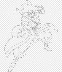 Draw about dragon ball, goku and an other member. Line Art Cartoon Sketch Dragon Ball Fighter Z Goku Blue Angle White Png Pngegg