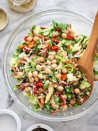 Italian Chopped Salad With Marinated Chickpeas Foodiecrush Com