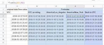 Timezone Conversion In A Google Spreadsheet Stack Overflow