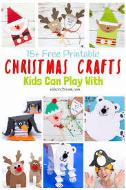 Easily design and print templated cards & invitations for christmas. Free Printable Christmas Crafts For Kids To Play With Kids Craft Room