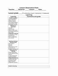 Student Observation Form Template Best Of Lesson Observation Form And Checklist By Jacq Lesson Plan Templates Blank Lesson Plan Template Printable Lesson Plans