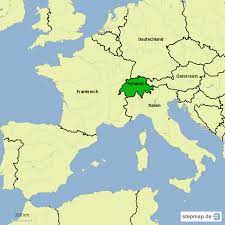 Karte von mitteleuropa (übersichtskarte / regionen der welt stepmap deutschland schweiz italien landkarte für europa. Stepmap Schweiz Und Nachbarlander Landkarte Fur Deutschland