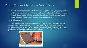 Kerajinan tekstil merupakan karya seni atau kerajinan yang dibuat atau memakai tekstil sebagai bahan utama. Tugas 3 Julia Putri Reinaldhi Kelas Vii 2 Pengertian Serat Alam Bahan Serat Adalah Suatu Jenis Bahan Berupa Potongan Potongan Komponen Yang Membentuk Ppt Download