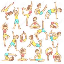 Couples yoga poses acro yoga poses partner yoga poses fit couples fitness couples pranayama 50 partner yoga poses for friends or couples. Couple Doing Yoga Poses Set Of Flat Outlined Pale Color Funny Royalty Free Cliparts Vectors And Stock Illustration Image 56858864
