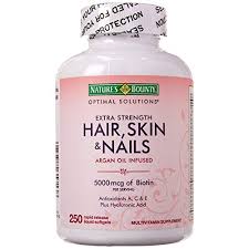Packed with 5000 mcg of biotin, the ultimate vitamin for. Review For Natures Bounty Hair Skin And Nails 5000 Mcg Of Biotin 250 Coated Softgels Regular Extra Strength