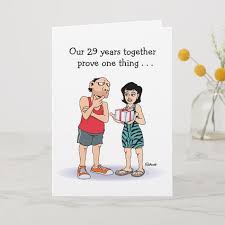 29th Wedding Anniversary Card Zazzle Com Anniversary Funny 29th Wedding Anniversary Funny Anniversary Cards
