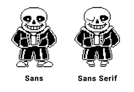 What font does all of the characters use? Sans Serif Bad Font Joke Undertale