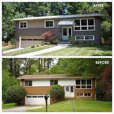 Split levels were a departure from previously popular home styles. Total Gut Renovation Of A Midcentury Split Foyer Home In The Watts Hillandale Neighborhood Of Durham Nc Dram House Exterior Ranch House Exterior Split Foyer
