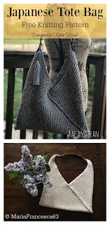 Also available as a free ravelry download. Japanese Tote Bag Free Knitting Pattern Knitting Bag Pattern Crochet Bag Pattern Japanese Tote Bag