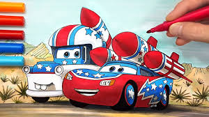 Draw Mater The Greater Daredevil Lightning Mcqueen Cars 4 Kids Drawing Coloring Pages Youtube