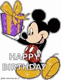Happy Birthday Mickey Mouse Glitter Novocom Top