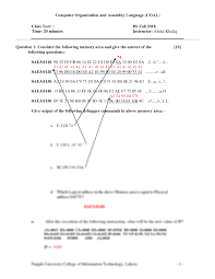 Very useful for all competitive exams. Solution Computer Organization And Assembly Language Quiz Studypool