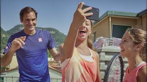 On the clay court, he was victorious in 24 consecutive games, breaking andre agassi's record for maximum consecutive wins. Girls Behind Rooftop Tennis Clip Got To Play Against Federer