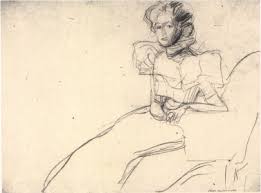 The picture has something of this: Etude Pour Le Portrait De Sonja Knips Gustav Klimt Gustav Klimt Klimt Klimt Art