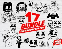 @niece23 pinterest pin marshmello stickers. Dj Marshmello Svg Marshmellow Face Svg Marshmello T Shirt Etsy Silhouette Curio Projects Rolled Paper Flowers Svg