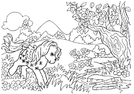 Coloring pages ever after high. Heck Yeah Pony Scans Glownshowpony G1 My Little Pony Coloring Pages