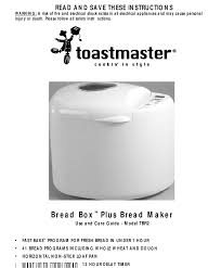 Here are 30+ easy bread machine recipes. Toastmaster Tbr2 Use And Care Manual Pdf Download Manualslib
