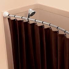 Rotating Curved Shower Curtain Rod Shower Curtain Rods Shower Rod Bathroom Tile Diy
