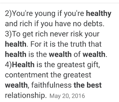 What Is A Good Tag Line For Health Is Wealth Brainly In