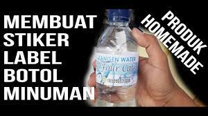 Tutorial singkat membuat stiker untuk label kemasan botol minuman, atau produk minuman kesehatan atau minuman kemasan buatan sendiri. Cara Membuat Label Minuman Botol Youtube