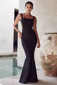Clothing Max Dresses Ophelia Black Backless Maxi Bandage Dress Fashion Dress Party Max Dress Fashion Dresses