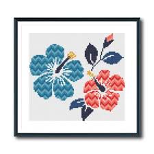 Each color is on a separate page that only shows a symbol where that color is to be stitched. Flowers I Cross Stitch Pattern Spruce Craft Co