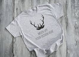Free T Shirt Mockup Grey T Shirt Mockup Styled Psd This Free T Shirt Template Features Front And Back View In 2020 Mockup Free Psd Shirt Mockup Free Packaging Mockup