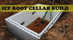 Root vegetables are normally stored in the root cellar, which is partially or completely buried underground. Icf Root Cellar Build Youtube