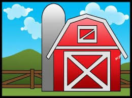 How To Draw A Barn House And Fence Barn Drawing Barn Art Drawings