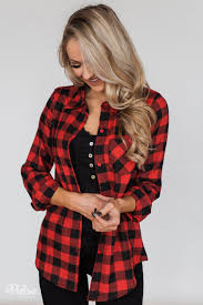 Black And Red Checkered Shirt Outfit Plaid With The Fur Top Red Black In 2020 Plaid Outfits Winter Red Plaid Shirt Outfit Plaid Shirt Women
