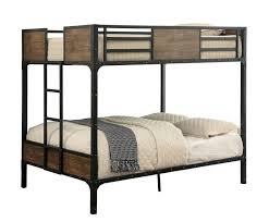 cm bk029ff clapton black finish metal frame industrial inspired style full over full bunk bed set metal bunk beds bunk bed sets bunk beds with stairs