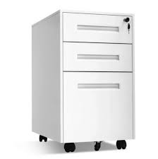 A wide variety of 3 drawer rolling file cabinet options are available to you, such as general use, design style, and material. Buy Rolling File Cabinet 3 Drawer Filing Storage White Metal With Lock And Wheels Online In Taiwan 174399472331