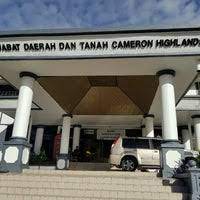 Hubungi kami pejabat daerah dan tanah cameron highlands 39000 tanah rata pahang no. Pejabat Daerah Tanah Cameron Highlands