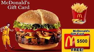Get A 500 Mcdonald S Gift Card In 2020 Mcdonalds Gift Card Free Mcdonalds Food Gift Cards