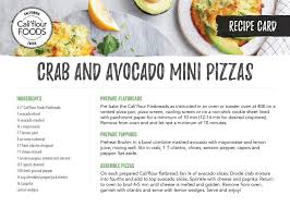 Crab And Avocado Mini Pizzas Mini Pizza Food Pizza Ingredients
